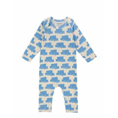 Cars All Over Overall Långärmad Bodysuit Multi/mönstrad Bobo Choses