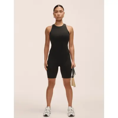 Casall Aligned Open Back Bodysuit - Black - M