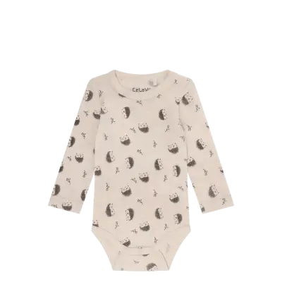 CeLaVi Body Ls - Aop - Beige - 60