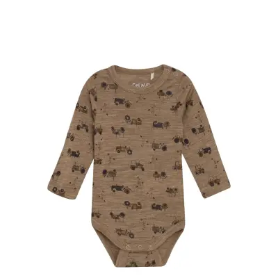 CeLaVi Body Ls - Aop Brun