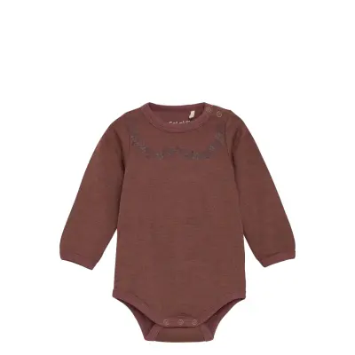 CeLaVi Body Ls, Solid W. Print Brun