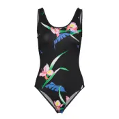 Celeste Bodysuit 80s Tropical T-shirts & Tops Bodies Svart LEVI´S Women