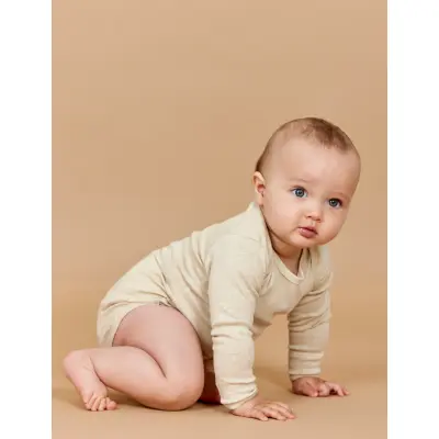 Copenhagen Colors Melange Ls Bodystocking - Beige - 62