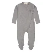 Copenhagen Colors Pointelle Cross-Over Full Body - Grey - 62