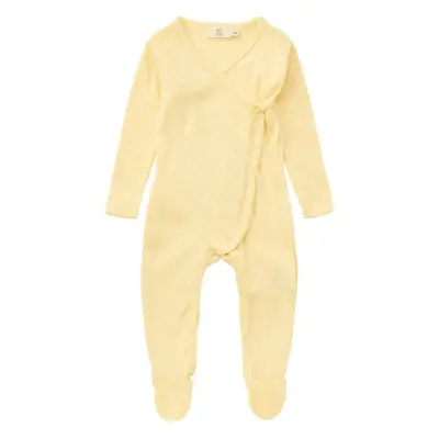 Copenhagen Colors Pointelle Cross-Over Full Body - Yellow - 56