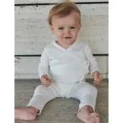 Copenhagen Colors Pointelle Heart Crossover Body Ls - Cream - 50