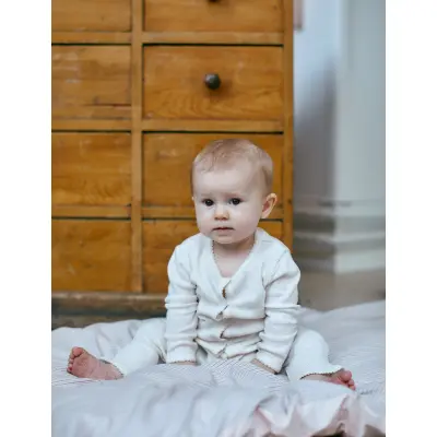 Copenhagen Colors Pointelle Heart Full Body - Cream - 92