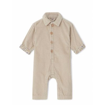Corduroy Sie Långärmad Bodysuit Kräm Garbo&Friends