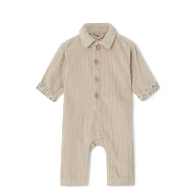 Corduroy Sie Långärmad Bodysuit Kräm Garbo&Friends