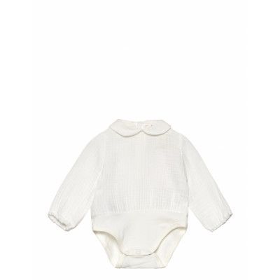 Cotton Bodysuit Blouse Bodies Long-sleeved Vit Mango