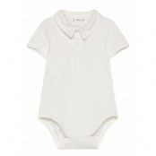 Mango Cotton Polo Bodysuit Kräm