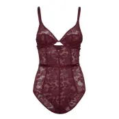Daphne Bodysuit Bodies Slip Röd Dorina