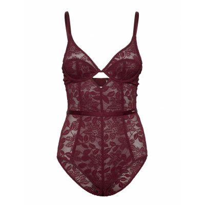 Daphne Bodysuit Bodies Slip Röd Dorina