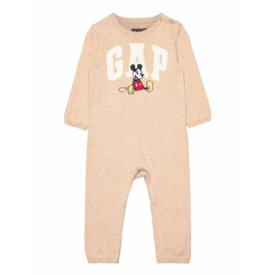 Dis Sweater 1Pc Långärmad Bodysuit Beige GAP