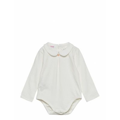 Cotton Bodysuit With Classic Neck Bodies Long-sleeved Vit Mango
