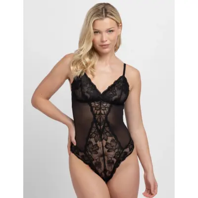 Dorina Perfect Lace Bodysuit - Black - L