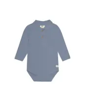 En Fant Body Ls Polo Blå
