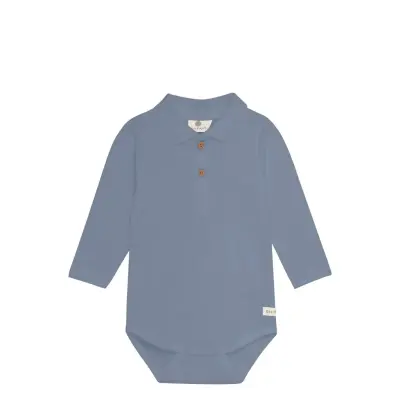 En Fant Body Ls Polo Blå