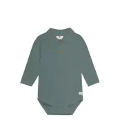 En Fant Body Ls Polo Grön