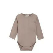 En Fant Body Ls Rib Beige