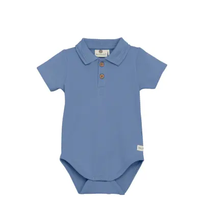 En Fant Body Ss Polo - Blue - 56