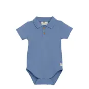 En Fant Body Ss Polo - Blue - 74