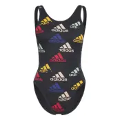 Essentials Multi-Colored Logo Bodysuit T-shirts & Tops Bodies Marinblå Adidas Performance