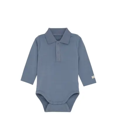 Fixoni Body Ls W. Collar - Blue - 68
