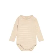 Fixoni Body Ls W. Yd Stripe - Beige - 62