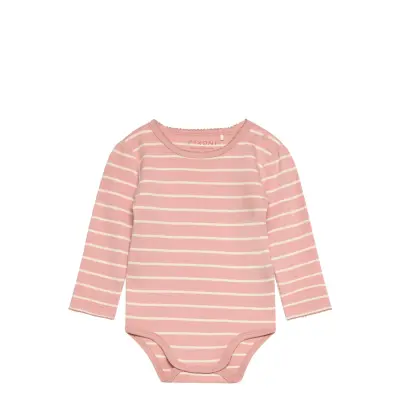 Fixoni Body Ls W. Yd Stripe - Pink - 68