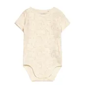 Fixoni Body Ss W.aop - Cream - 86