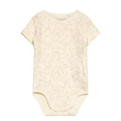 Fixoni Body Ss W.aop - Cream - 86