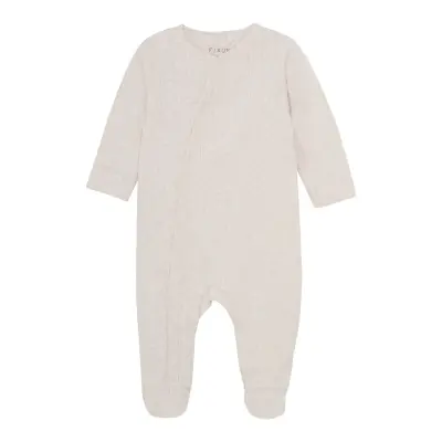 Fixoni Romper Ls Mélange Vit