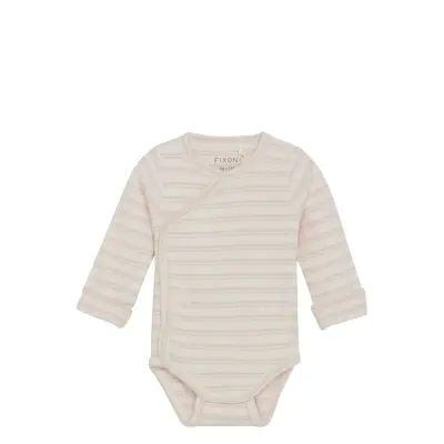 Fixoni Wrap Body Ls Rib - Cream - 62