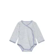 Fixoni Wrap Body Ls Y/D Stripe - Blue - 44