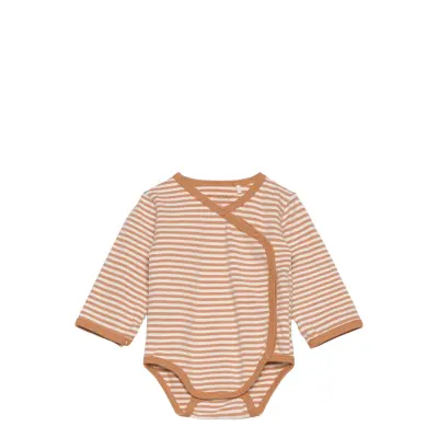 Fixoni Wrap Body Ls Y/D Stripe - Orange - 50