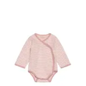 Fixoni Wrap Body Ls Y/D Stripe - Pink - 50