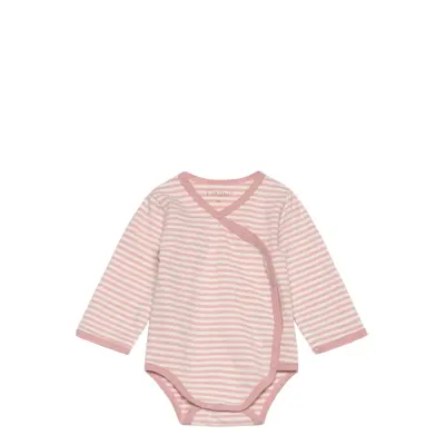 Fixoni Wrap Body Ls Y/D Stripe - Pink - 50