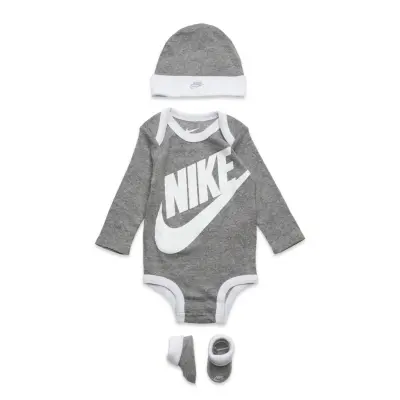 Nhn Futura Logo / Nhn Futura Logo *Villkorat Erbjudande Gift Sets Long-sleeved Bodysuits Grå Nike