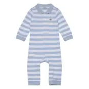 GANT Striped Shield Pique -Piece Blå