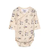 Geggamoja Bamboo Wrap Body Beige Panda Kräm
