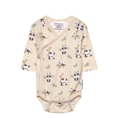 Geggamoja Bamboo Wrap Body Beige Panda Kräm