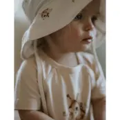 Geggamoja Geggamoja X Mrs Mighetto Bamboo Body S.s - Beige - 74-80