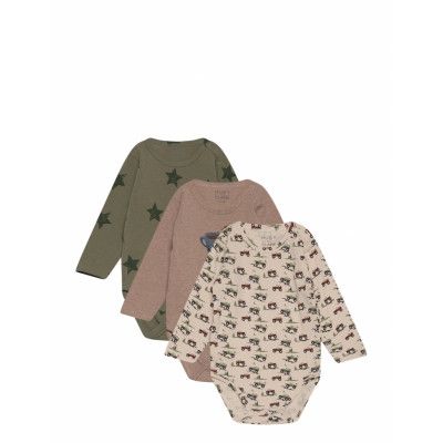 Hust & Claire Hcbertram - Bodysuit 3-Pack Khaki Green