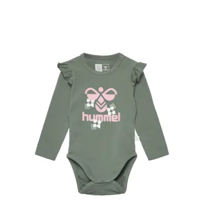 Hmldana Body L/S *Villkorat Erbjudande Långärmad Bodysuit Grön Hummel