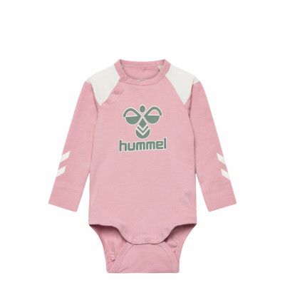 Hmldevon Body L/S Långärmad Bodysuit Rosa Hummel