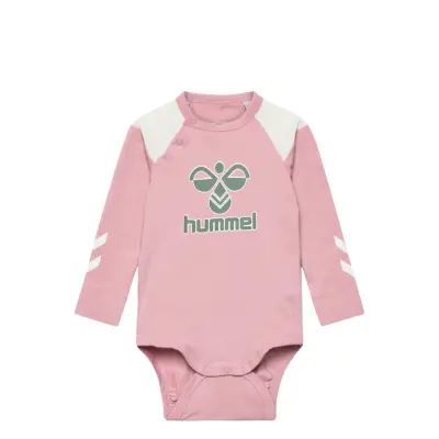 Hmldevon Body L/S Långärmad Bodysuit Rosa Hummel