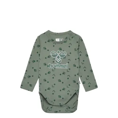 Hmlgreer Body L/S Långärmad Bodysuit Grön Hummel