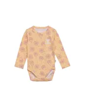 Hmllezly Body L/S Långärmad Bodysuit Orange Hummel
