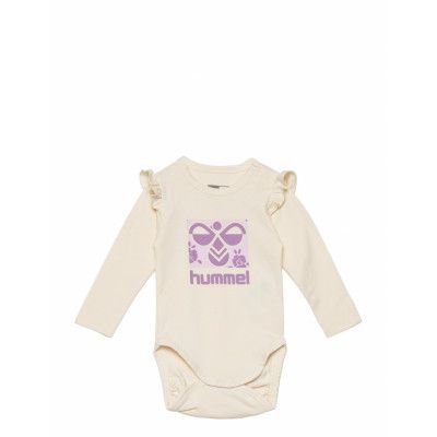 Hmllilli Body L/S Långärmad Bodysuit Kräm Hummel